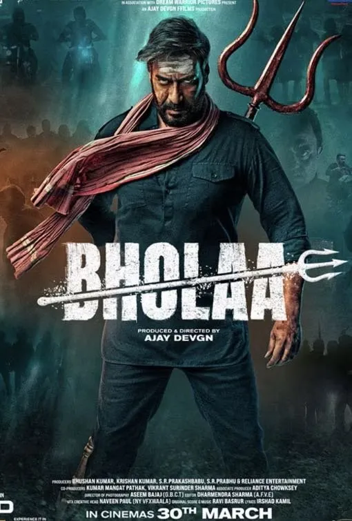 Bholaa action blockbuster poster streaming on IPTVON